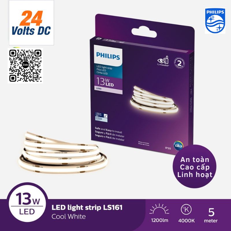PHILIPS - Led dây COB DC24V LS161 13W ( Cuộn 5m)